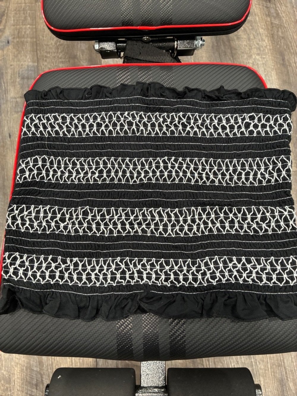 American Eagle Outfitters Black Tube Top with White Smocking